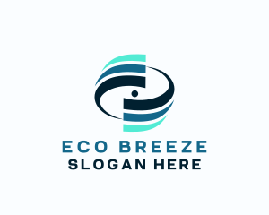 Breeze Swirl Ventilation logo design