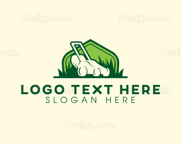 House Lawn Mower Logo