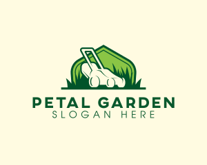 House Lawn Mower  logo design