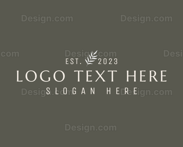 Classic Elegant Business Wordmark Logo