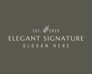 Classic Elegant Business Wordmark logo design