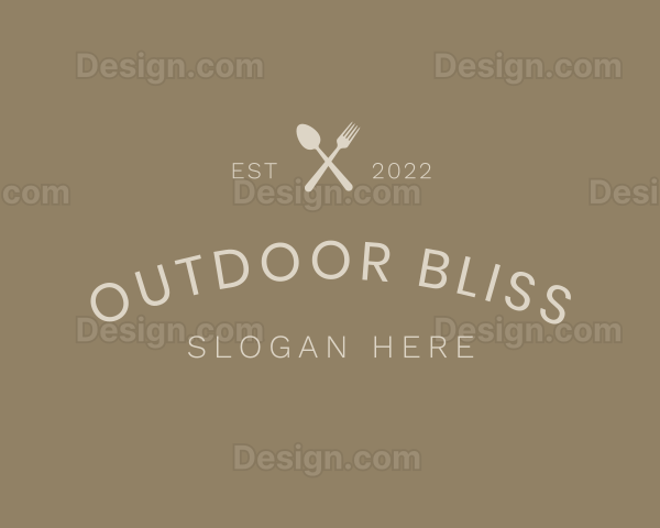 Rustic Food Brand Wordmark Logo