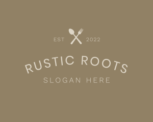 Rustic Food Brand Wordmark logo design