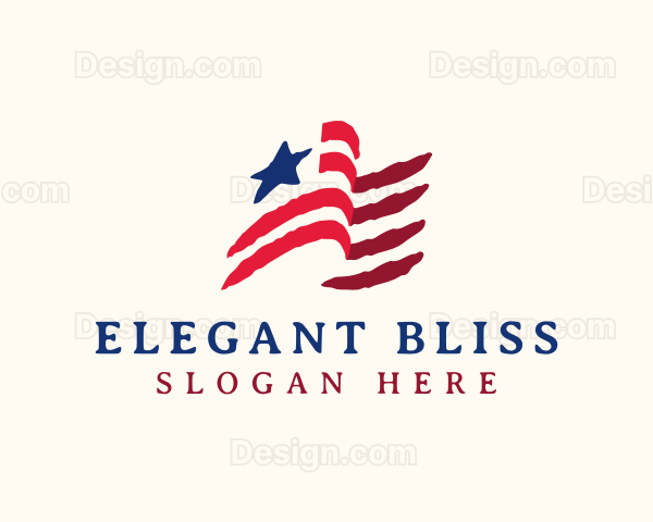 USA American Flag Logo