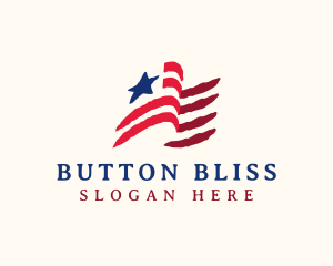 USA American Flag logo design