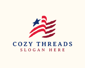 USA American Flag logo design