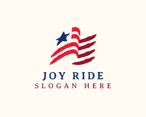 USA American Flag logo design