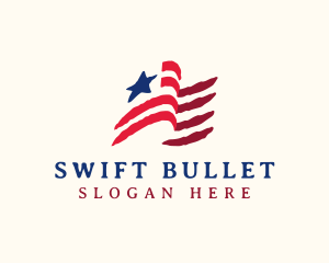 USA American Flag logo design