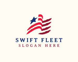 USA American Flag logo design