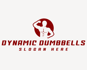 Muscle Man Bodybuilder logo