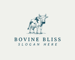 Cow Cattle Farm logo design