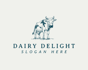 Cow Cattle Farm logo design