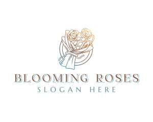 Floral Chocolate Bouquet logo design