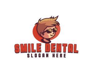 Sunglasses Boy Fashion logo design