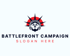 Statue of Liberty Patriot logo design