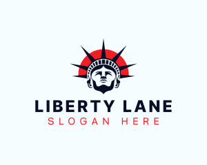 Statue of Liberty Patriot logo design