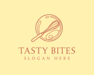 Elegant Baking Whisk logo design