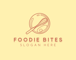 Elegant Baking Whisk logo design