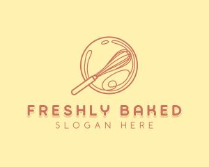 Elegant Baking Whisk logo design