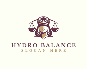 Justice Law Woman logo design