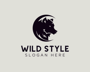 Wild Wolf Moon  logo design