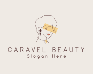 Lady Fashion Jewelry logo design