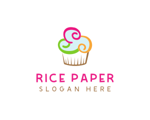 Colorful Cupcake Confectionery  logo design