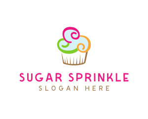 Colorful Cupcake Confectionery  logo design