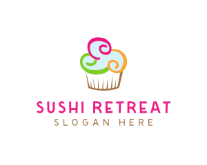 Colorful Cupcake Confectionery  logo design