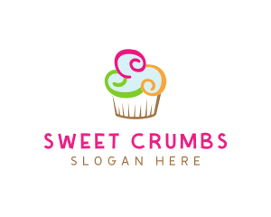 Colorful Cupcake Confectionery  logo design