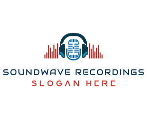 Sound Recording Microphone logo design