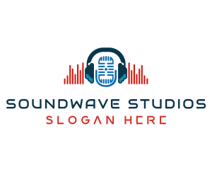 Sound Recording Microphone logo design