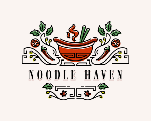 Ramen Noodle Restaurant logo design