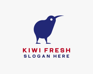 New Zealand Kiwi Bird logo design