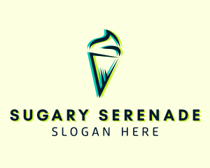 Glitch Ice Cream Dessert logo