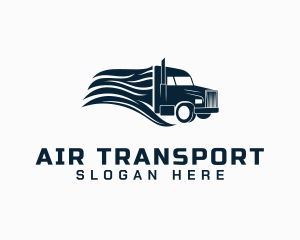 Transport Cargo Truck logo design