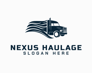 Transport Cargo Truck logo design