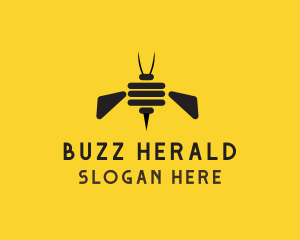 Bee Insect Hive logo design