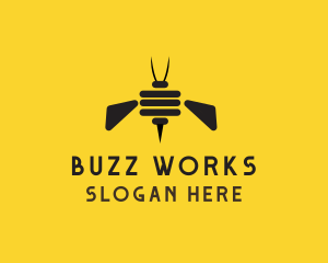 Bee Insect Hive logo design