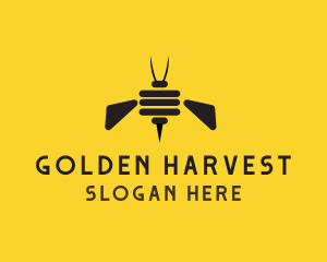 Bee Insect Hive logo design