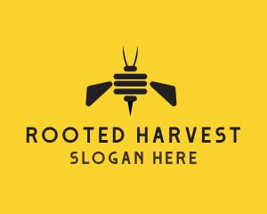 Bee Insect Hive logo design