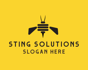 Bee Insect Hive logo design