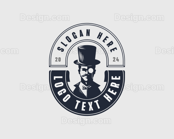 Gentleman Top Hat Logo