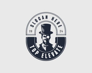 Gentleman Top Hat logo design