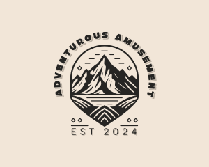 Mountain Trekking Adventure logo design