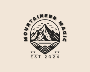 Mountain Trekking Adventure logo design