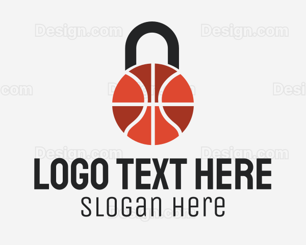 Basketball Ball Lock Logo