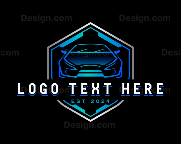 Sedan Car Auto Detailing Logo