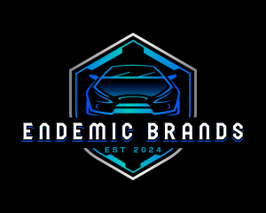 Sedan Car Auto Detailing Logo