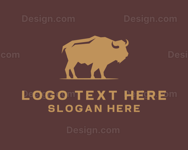 Buffalo Wildlife Animal Logo